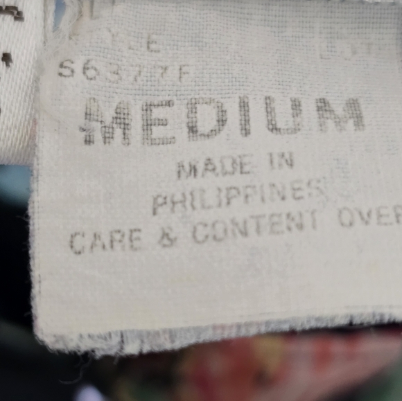 Vintage Natori Padded Blouse Women M Floral Colorful Print Lace Fairy Grunge - Picture 10 of 13